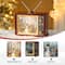 Glitzhome® 7.5" Lighted TV with Snowman Waterglobe